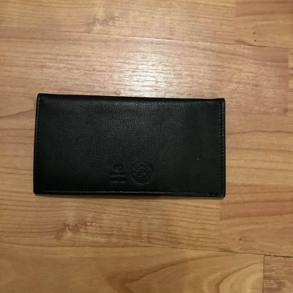 Minnesota Twins Leather Checkbook Cover Black